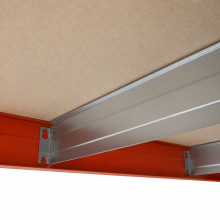 Indusztriális polcos állvány 4 HDF polccal, 1920/1200/500 mm, 300 kg/polc