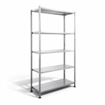 Csavarmentes fém polcos állvány 980×400 mm polcokkal – alapmodul