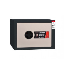 #17 MINISAFE S25 ELECTRO – Fekete-fehér biztonsági széf elektronikus zárral, 350x250x260 mm
