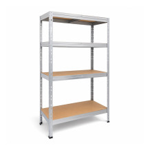 Fém polcos állvány 5 HDF polccal, 1800/900/450 mm, 250 kg/polc