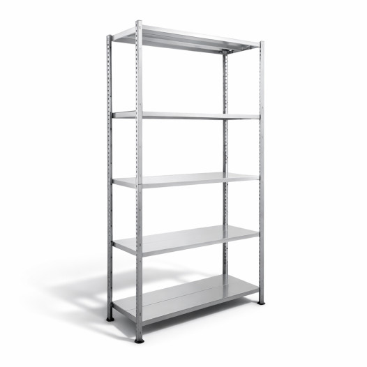 Csavarmentes fém polcos állvány 980×400 mm polcokkal – alapmodul